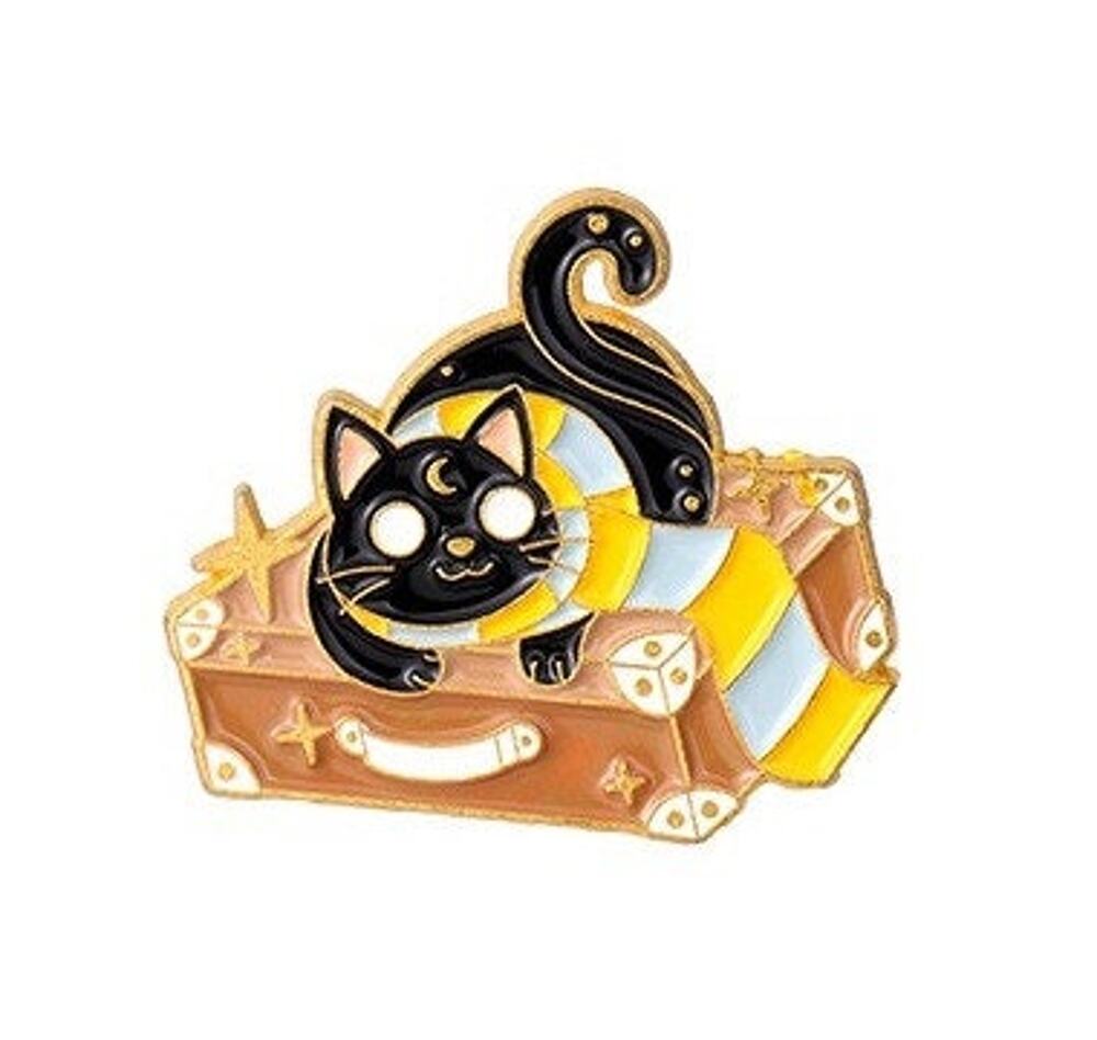 Harry Potter Hufflepuff Suitcase Cats Enamel Pins 387-1